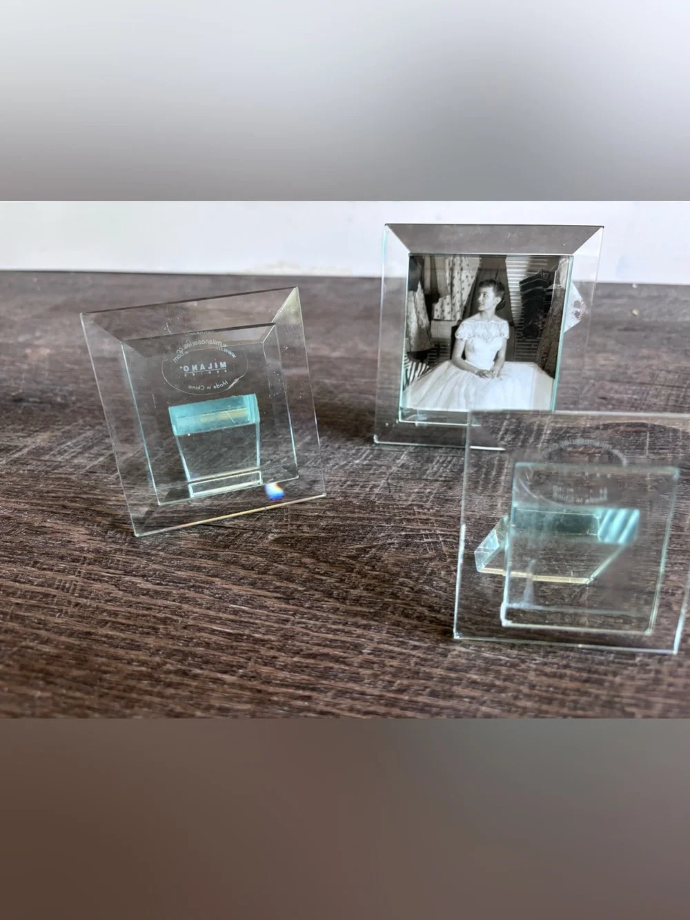 New! Milano Clear Glass Picture Frames